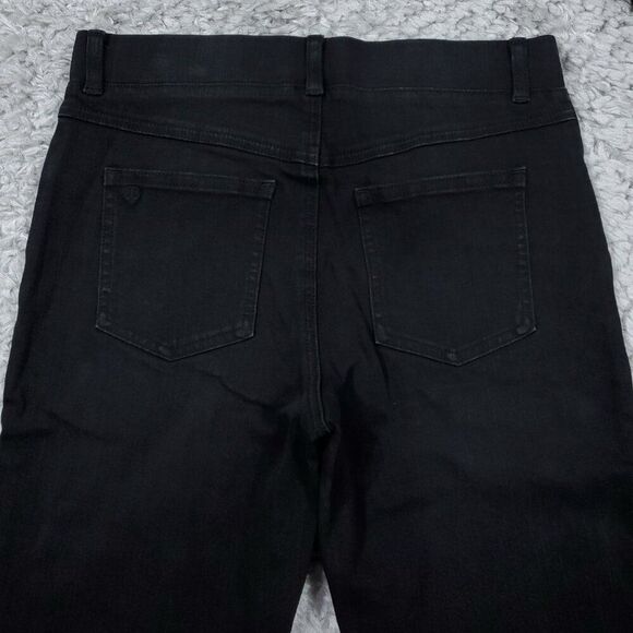 Betabrand Skinny Leg 4-Pocket Yoga Denim Jeans Pull On Black Pants Size Small - Picture 3 of 8